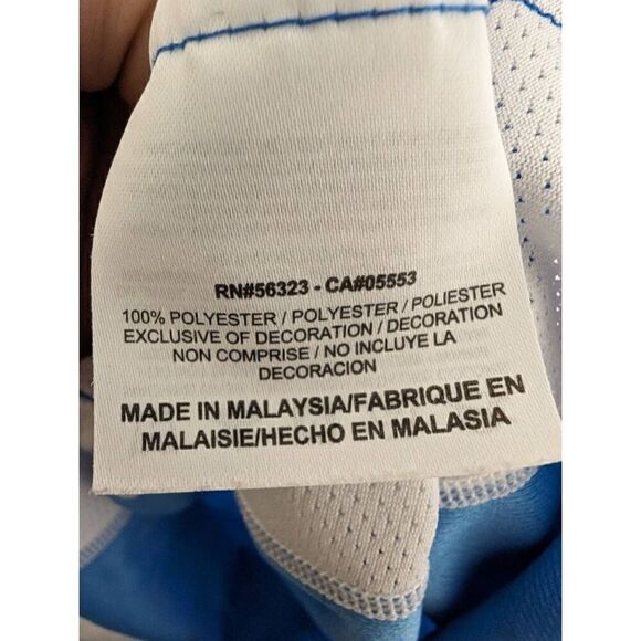 Nike Dry Fit Racerback Blue and White Tank Top Women's Medium - Picture 4 of 5